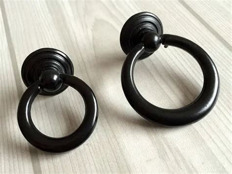 Aliexpress Buy Black Dresser Pulls Drawer Pull Handles Drop Ring