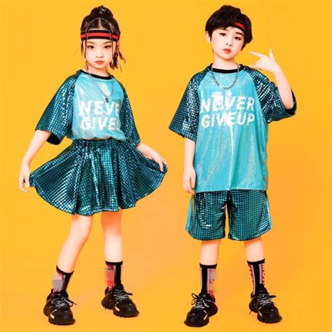 Kids Boys rapper singers hip hop street jazz dance costumes Boys girls ...