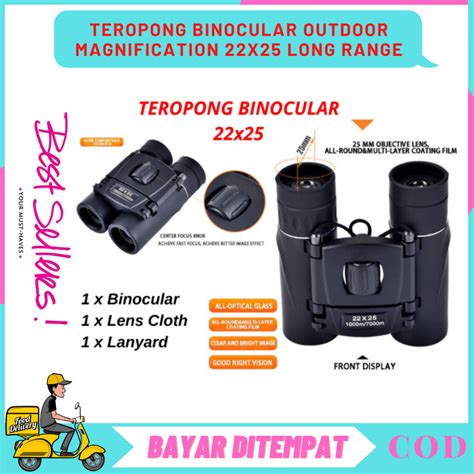 ORIGINAL Teropong Binocular Outdoor Teleskop Jarak Jauh Magnification