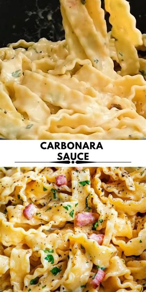 Delicious Carbonara Sauce made with egg yolks, Parmesan and cream ...