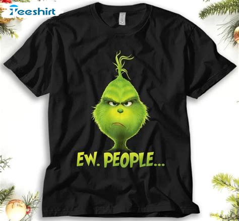 Ew People Grinch Shirt Funny Grinch Christmas Short Sleeve Sweater