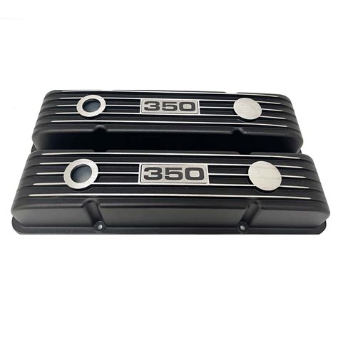 Small Block Chevy 350 Valve Covers, Classic Finned - Black – Ansen USA