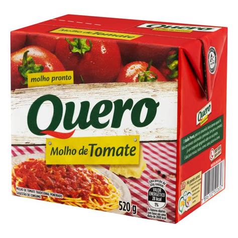 Molho de Tomate Peneirado Tradicional Quero Caixa 520g Super José