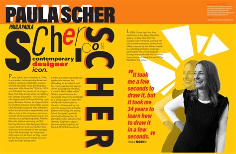 Paula Scher Magazine Spread Project On Behance