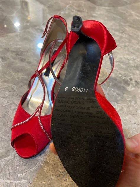 Red Studio Heels Womens Fashion Footwear Heels On Carousell