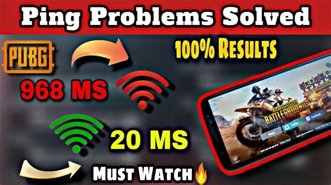 Fix High Ping Problem In Pubg Mobile How To Solve Lag Problem In