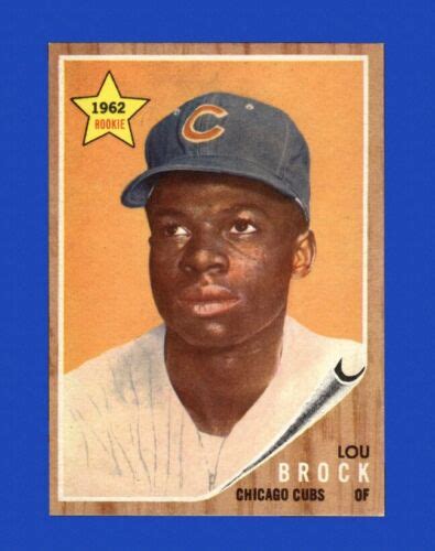 Topps Set Break Lou Brock Nr Mint Gmcards Ebay