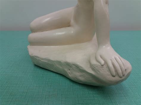 Art Deco Design Ceramic Sculpture Nude Sitting Woman S For Sale At Stdibs