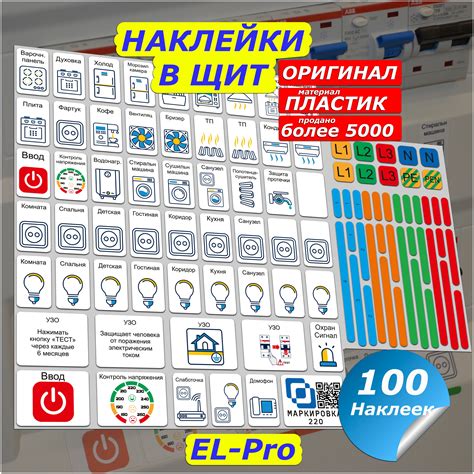 Маркировка 220 для электрических щитов до 48 мод. / готовый набор ...