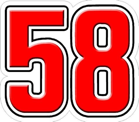 MARCO SIMONCELLI 58 STICKER