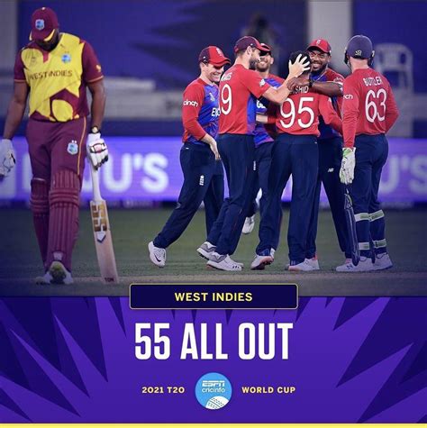 West Indies has scored the Lowest Score in T20 WC for a Test playing ...