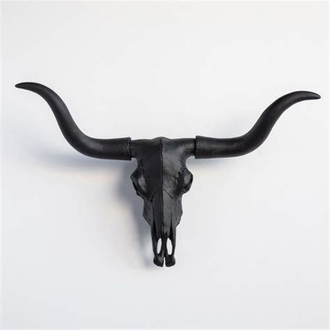 Large Faux Skull Texas Longhorn Southwestern Wall Sculptures By Near And Deer Houzz