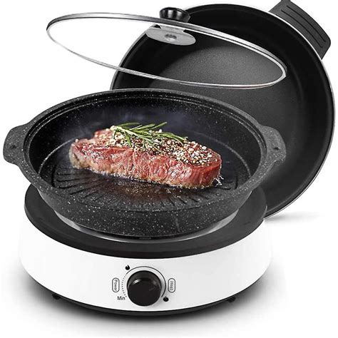 Delad Elektrisk Hot Pot Non Stick Elektrisk Stekpanna L Stor Kapacitet Matlagningsgryta Med