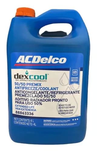 Refrigerante Rojo Acdelco Original 4 Litros Dex Cool MercadoLibre