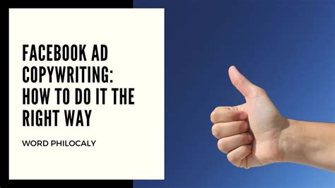 Facebook Ad Copywriting How To Do It The Right Way Word Philocaly