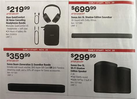 Upcoming Black Friday Sales for Costco : r/Soundbars