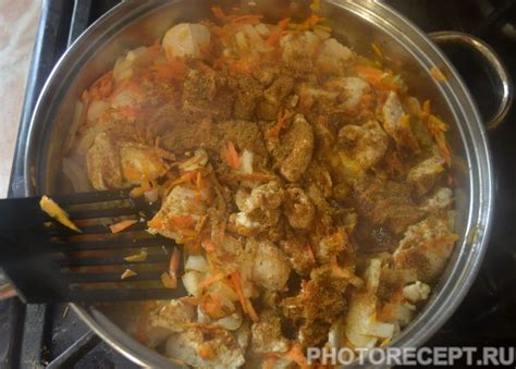 Плов с курицей - рецепт приготовления