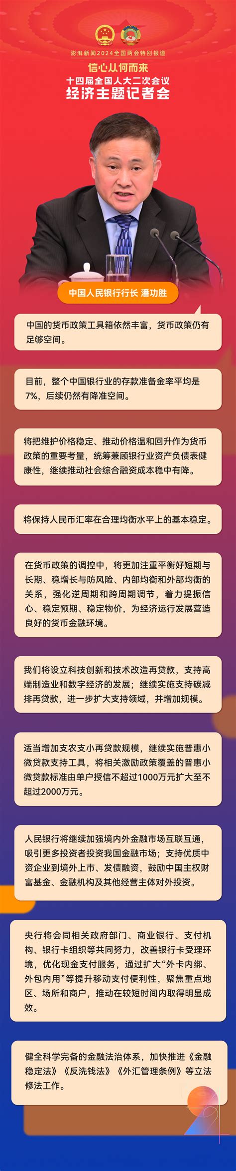 央行行长潘功胜：仍有降准空间 吸引更多投资者投资我国金融市场天天基金网