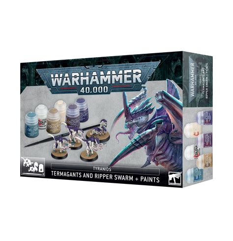 WARHAMMER 40K TERMAGANTS AND RIPPER SWARM SET DE PEINTURE TYRANIDS