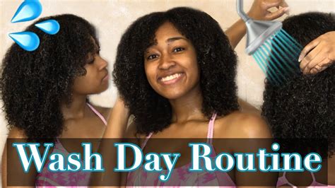 Natural Hair Wash Day Routine🚿 Youtube