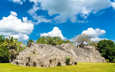 Ruinas De La Antigua Ciudad Maya De Kohunlich En Quintana Roo M Xico