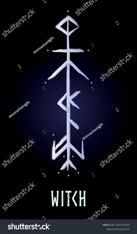 Hand Drown Full Editable Norse Bindrune Symbol Royalty Free Stock