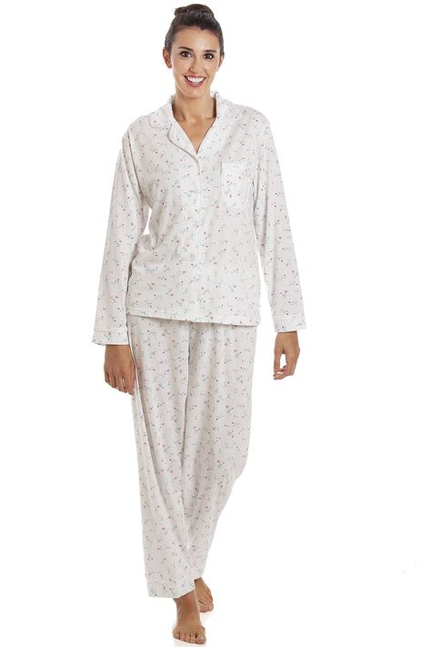 Camille Womens Classic Jersey Long Sleeve Pyjama Camille From Camille Lingerie Uk