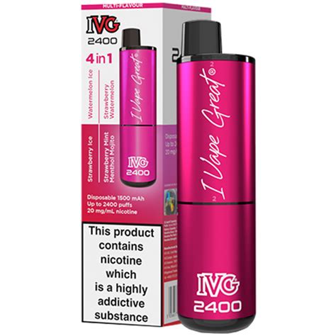 IVG 2400 Disposable 2 Pink Edition Cheeky Smokes