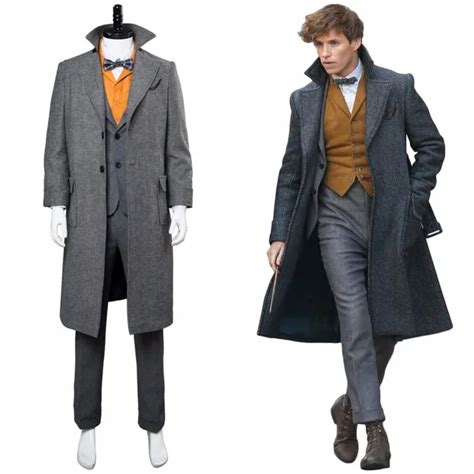 Newt Scamander Costume Full Set Fantastic Beasts : The Crimes of ...