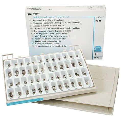 Tap100 Stainless Steel Crowns Kit Primary Molar Crown Standard Set Nd96