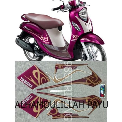 Jual Stiker Striping Mio Fino Premium Ungu Tahun Lis Standar