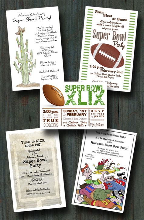 Time to Order Super Bowl Party Invitations | Announcingit.com