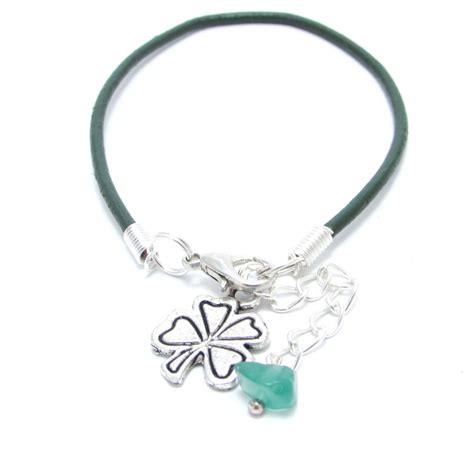 Браслет Green Line шкіряний на зап'ясті з нефритом, ціна 99 грн — Prom ...