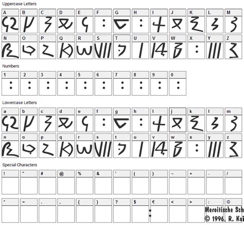meroitic demotic font  fontsfree