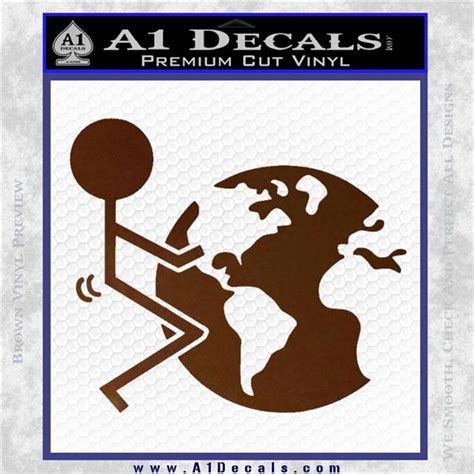 Fuck The World Decal Sticker A Decals