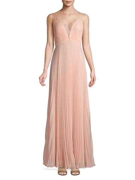 Jill By Jill Stuart Pleated A Line Gown