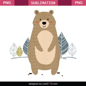 Bear Sublimation File Lovesvg