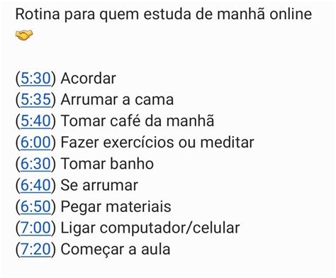 Ideia De Rotina Em Rotina Da Manha Rotina De Estudos Como