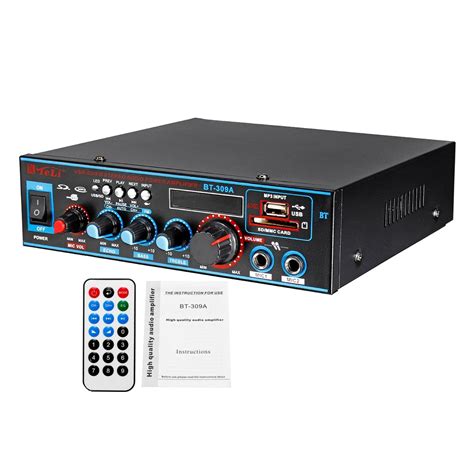 12/220V 800W 2CH эквалайзер ламповый усилитель аудио bluetooth стерео ...