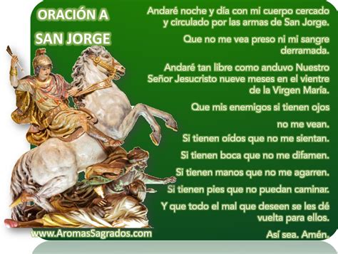 De Abril B Oracion B Protectora B San Jorge B Aromas Sagrados B