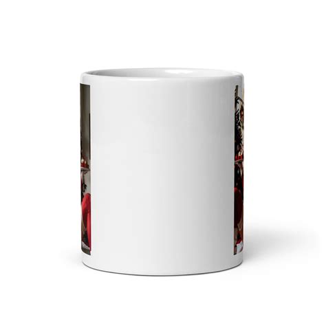 Naughty Christmas Mug Adult Coffee Mug Hot Girl Mug Sexy Girl Mug NSFW Mug Pinup Girl Mug Boobs