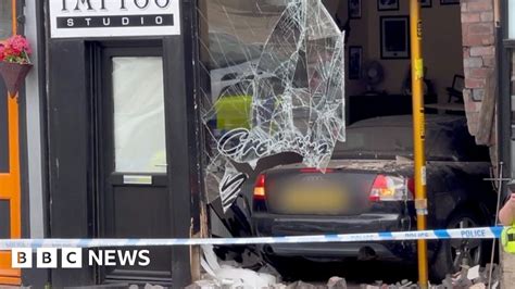 Stanningley Shop Crash Caught On Video As Driver Ploughs Into Store