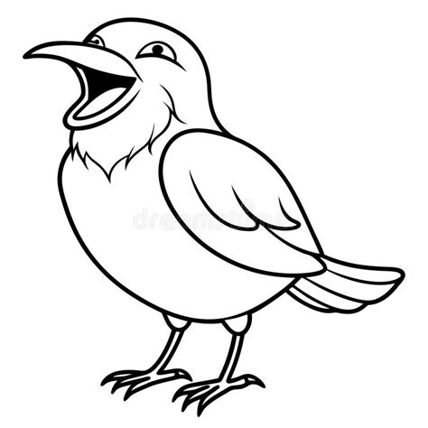 Galapagos Finch Bird Laughs Icon Vector Stock Vector - Illustration of