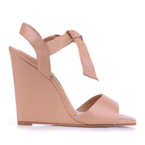 feira primavera verão Anabela Salto Alto Anabela Salto Alto Nude B X A