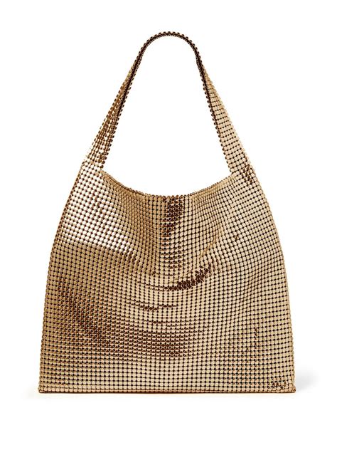 Paco Rabanne Pixel Metallic Tote Bag Farfetch