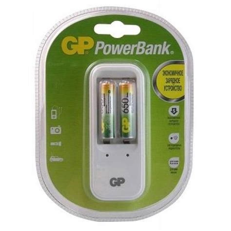 з/у GP PB410GS65-2CR2 с аккумуляторами 2AAA*650mAh [1]