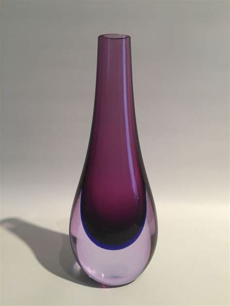 Murano Glas Vase Design Er Er Jahre Tropfenvase Sommerso Poli