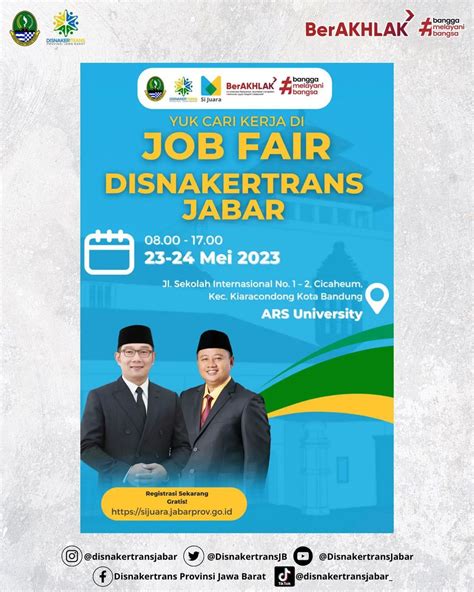 Jobfair Disnakertrans Jabar Jadwal Event Info Pameran Acara