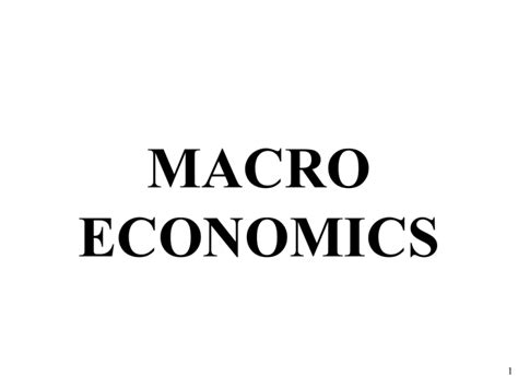 Ap Macro Intro To Macro And Gdp