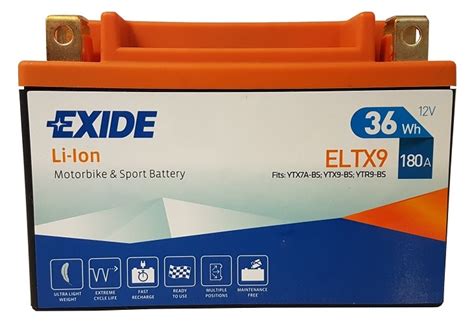 Akumulator Exide Li Ion Lithium Eltx V Wh A Akumulatory Moto